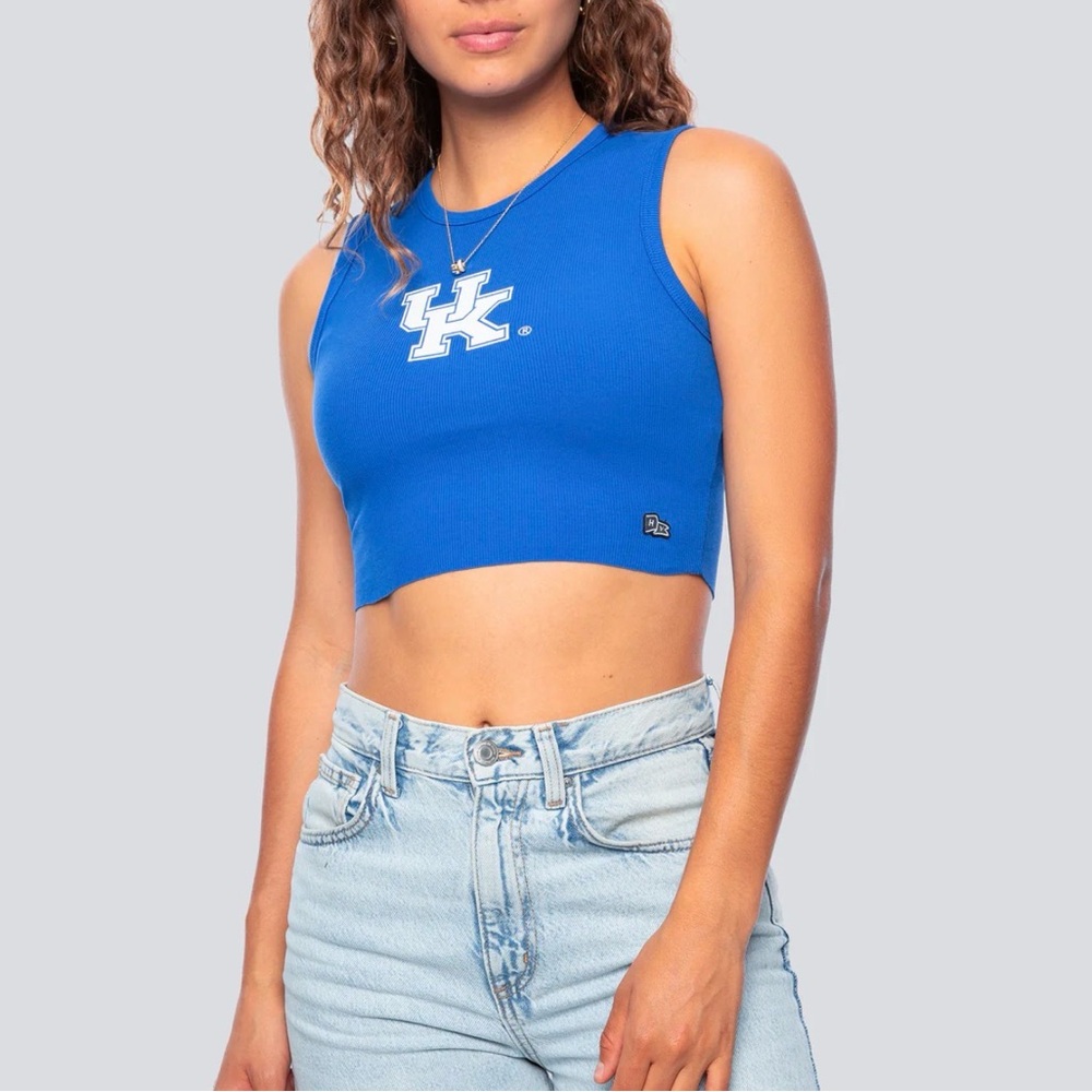 Hype and Vice Kentucky Wildcats Blue Cropped Tank Top